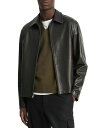 【送料無料】 ヴィンス メンズ ジャケット・ブルゾン アウター Leather Jacket Black