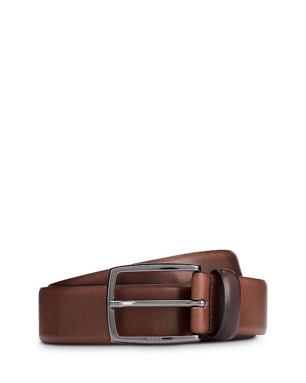 【送料無料】 ボス メンズ ベルト アクセサリー Celie Leather Belt Dark Brown