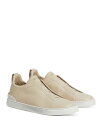 【送料無料】 ゼニア メンズ スニーカー シューズ Men's Triple Stitch Secondskin Sneakers Light Beige