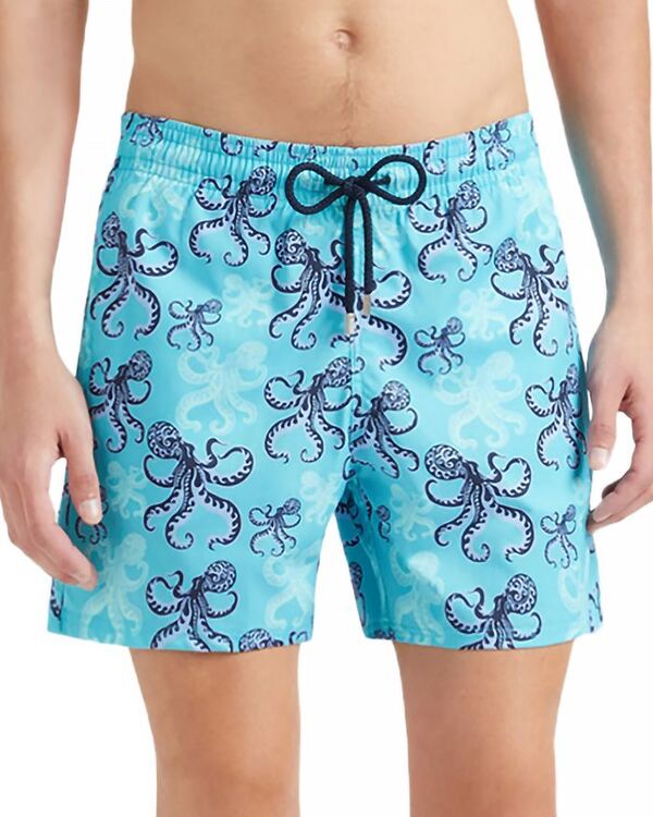 【送料無料】 ヴィルブレクイン メンズ ハーフパンツ・ショーツ 水着 Moorise Printed 4.5" Swim Shorts Blue Geo