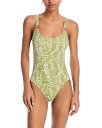 【送料無料】 アクア レディース 上下セット 水着 Swim One Piece Swimsuit - Exclusive Olive Multi