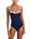 【送料無料】 アクア レディース 上下セット 水着 Swim Underwire One Piece Swimsuit - Exclusive Navy