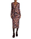 【送料無料】 エトロ レディース ワンピース トップス Twist Front Midi Dress Print on Black