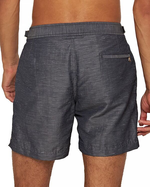 オールバー ブラウン メンズ 水着 ハーフパンツ・ショーツ リネン Orlebar Brown Bulldog Linen Tape 6" Swim Trunks River Blue ブルー