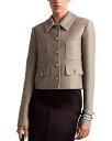 【送料無料】 アルチュザラ レディース ジャケット・ブルゾン アウター Astley Cropped Jacket Smoked Glass