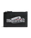 【送料無料】 バレンシアガ メンズ 財布 アクセサリー Cash Large Long Coin and Card Holder Black