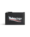 【送料無料】 バレンシアガ メンズ 財布 アクセサリー Cash Large Long Coin And Card Holder Black