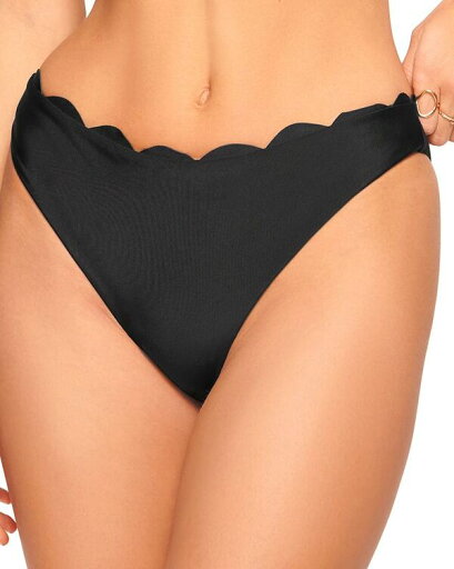 【送料無料】 レイミー ブルック レディース ボトムスのみ 水着 Amani Scalloped Bikini Bottom Black 【送料無料】 レイミー ブルック レディース ボトムスのみ 水着 Amani Scalloped Bikini Bottom Black