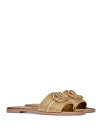 【送料無料】 ヴァレンティノ レディース サンダル シューズ Women's V Logo Signature Slide Sandals Gold