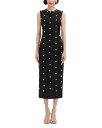 【送料無料】 オスカー デ ラ レンタ レディース ワンピース トップス Pearl Embellished Midi Dress Black