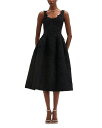 【送料無料】 オスカー デ ラ レンタ レディース ワンピース トップス Sleeveless Scoop Neck Dress Black