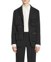 【送料無料】 ランバン メンズ ジャケット・ブルゾン アウター Utility Style Jacket Black