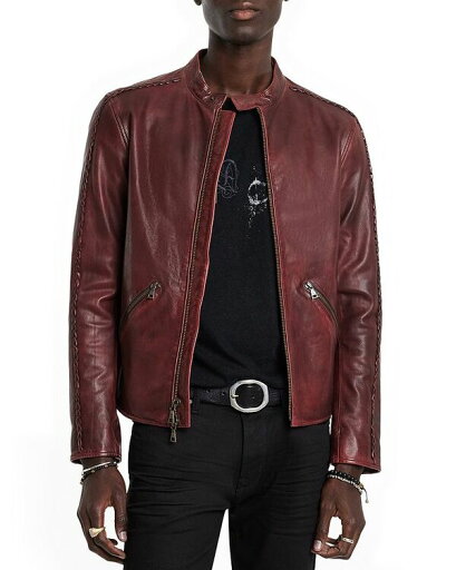 【送料無料】 ジョンバルベイトス メンズ ジャケット・ブルゾン アウター Reynolds Racer Jacket Oxblood 【送料無料】 ジョンバルベイトス メンズ ジャケット・ブルゾン アウター Reynolds Racer Jacket Oxblood