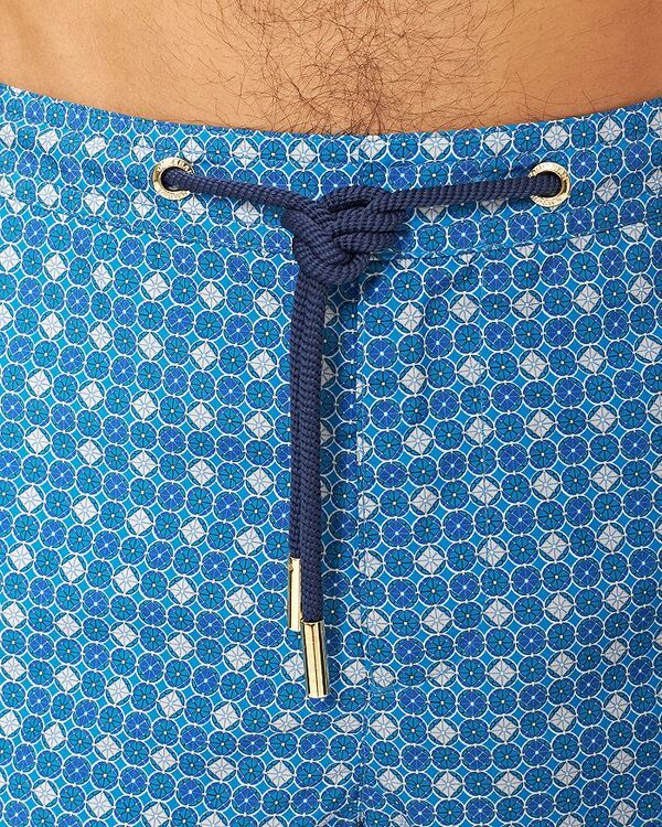 【送料無料】 オールバー ブラウン メンズ ハーフパンツ・ショーツ 水着 Bulldog Dahlia Drawstring 6" Swim Trunks River Blue