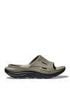 【送料無料】 ホカオネオネ メンズ サンダル シューズ Men's ORA Slide 3 Slip On Recovery Sandals Gray(4)