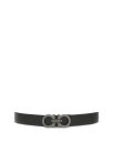 【送料無料】 フェラガモ メンズ ベルト アクセサリー Men's Double Gancini Reversible Leather Belt Nero/Cl...