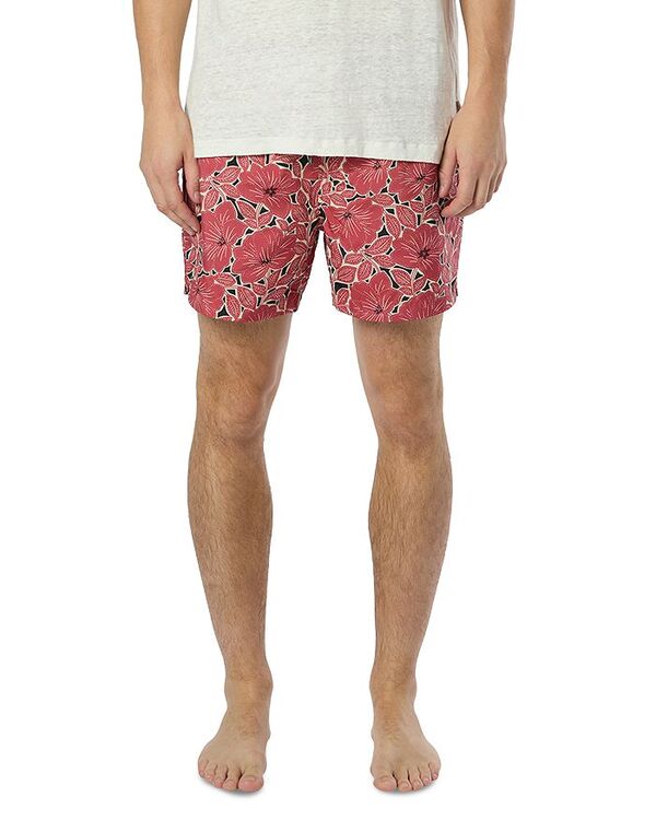 【送料無料】 オニア メンズ ハーフパンツ・ショーツ 水着 Charles Floral Regular Fit 5" Swim Trunks Black Multi