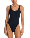 【送料無料】 ソリッド アンド ストライプ レディース 上下セット 水着 The Hailey One Piece Swimsuit Noir