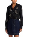【送料無料】 サンク ア セプト レディース シャツ トップス Le Tiger Embellished Shirt Black/Multi(4)