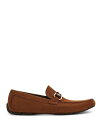 【送料無料】 フェラガモ メンズ スリッポン・ローファー シューズ Men's Driver Loafer with Gancini Ornament Brown(4)