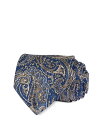 【送料無料】 デイビッドドナヒュー メンズ ネクタイ アクセサリー Paisley Silk Tie Navy