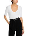 【送料無料】 ファビアナ フィリッピ レディース Tシャツ トップス Scoop Neck Tee White