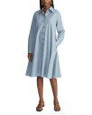 【送料無料】 ラファイエットワンフォーエイト レディース シャツ トップス Flounce Hem Shirt Dress Venetian Sky
