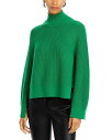 【送料無料】 ロゼッタ・ゲッティ レディース ニット・セーター アウター Paneled Turtleneck Sweater Green