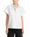 【送料無料】 コー レディース シャツ トップス Button Front Shirt White