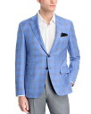 【送料無料】 カナーリ メンズ コート アウター Siena Plaid Classic Fit Sport Coat Light Blue/Tan