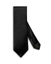 【送料無料】 エトン メンズ ネクタイ アクセサリー Solid Satin Silk Tie Black