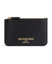 【送料無料】 バレンシアガ レディース 財布 アクセサリー Cash 2.0 Long Coin and Card Holder Black