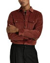【送料無料】 レイス メンズ シャツ トップス Regular Fit Button Front Corduroy Shirt Rust