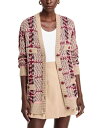 【送料無料】 ラジャンス レディース カーディガン アウター Macie V Neck Cardigan Sweater Natural Pink