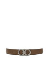 【送料無料】 フェラガモ メンズ ベルト アクセサリー Men's Double Gancini Reversible Leather Belt Clay/Ne...