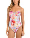 【送料無料】 ラジャンス レディース 上下セット 水着 Amie Soft Cloud Underwire One Piece Swimsuit Multi(4)