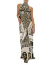 【送料無料】 キャミラ レディース ワンピース トップス Silk Maxi Dress in Temples of Dendara Temples of De...