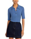 【送料無料】 ロゼッタ・ゲッティ レディース ポロシャツ トップス Fitted Polo Shirt Vintage Blue