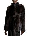 【送料無料】 ノールハンマー レディース コート アウター Elsa Shearling Coat Chocolate
