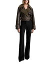 【送料無料】 ノールハンマー レディース ジャケット・ブルゾン アウター Hatti Shearling Trimmed Leather Jacket Syru...
