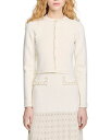 【送料無料】 サンドロ レディース カーディガン アウター Blondeau Cropped Cardigan Ecru