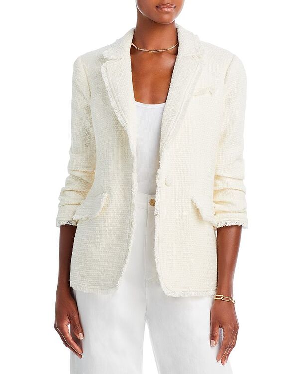 【送料無料】 サンク ア セプト レディース ジャケット・ブルゾン ブレザー アウター Khloe Boucle Blazer Gardenia