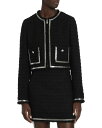 【送料無料】 ヴェルサーチ レディース ジャケット・ブルゾン アウター Tweed Jacket Black