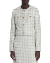 【送料無料】 ヴェルサーチ レディース ジャケット・ブルゾン アウター Fancy Tweed Jacket Biscuit White