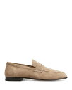 【送料無料】 トッズ メンズ スリッポン・ローファー シューズ Men's Suede Loafers Open Beige