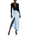 【送料無料】 ヴィクトリア ベッカム レディース ワンピース トップス Long Sleeve Jersey Gown Black/Blue