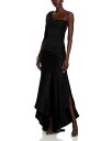 【送料無料】 ヴィクトリア ベッカム レディース ワンピース トップス Asymmetrical Gown Black