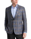 【送料無料】 ピーター・ミラー メンズ ジャケット・ブルゾン アウター Dawson Regular Fit Plaid Soft Wool Silk Blen...