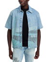 【送料無料】 ハドソン メンズ シャツ トップス Spring Break Short Sleeve Button Front Denim Shirt Spring Break(4)