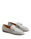 【送料無料】 トッズ レディース パンプス シューズ Women's Leather Loafer Flats Light Gray